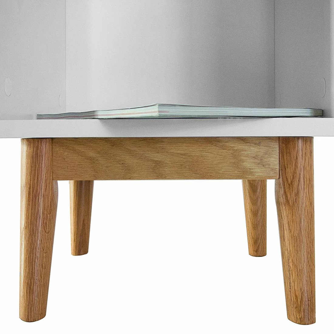 Mørteens Regal Lindholm I - Weiß / Eiche 6 Mørteens Regal Lindholm I - Weiß / Eiche – Bild 6