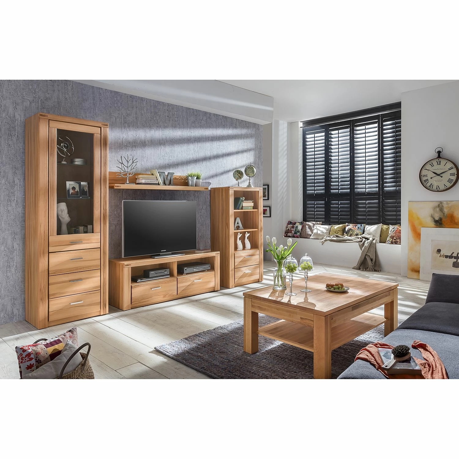 Ars Natura TV-Lowboard Lombok I - Teilmassiv 2 Ars Natura TV-Lowboard Lombok I - Teilmassiv – Bild 2