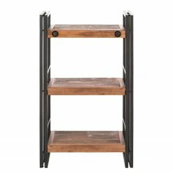 Ars manufacti Regal Manchester III - Akazie massiv / Metall - Akazie / Anthrazit -Wohnzimmermöbel boutique en ligne regal manchester iii akazie massiv metall 4877436