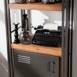 Ars manufacti Regal Manchester V - Akazie teilmassiv / Metall - Akazie / Anthrazit -Wohnzimmermöbel boutique en ligne regal manchester v akazie massiv metall akazie anthrazit 4877320