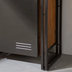 Ars manufacti Regal Manchester V - Akazie teilmassiv / Metall - Akazie / Anthrazit -Wohnzimmermöbel boutique en ligne regal manchester v akazie massiv metall akazie anthrazit 4877324