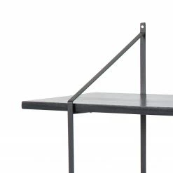 Mørteens Regal Oxbow II - Paulownia massiv / Metall - Paulownia Schwarz -Wohnzimmermöbel boutique en ligne regal oxbow ii paulownia massiv schwarz 4562388