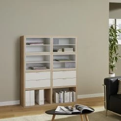 Fredriks Regal Concept II - Eiche Dekor -Wohnzimmermöbel boutique en ligne regal rodos ii eiche dekor 1890370