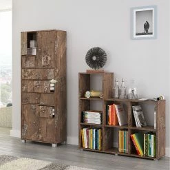 Schildmeyer Regal Teodora - Eiche Panama Dekor -Wohnzimmermöbel boutique en ligne regal teodora eiche panama dekor 1126186