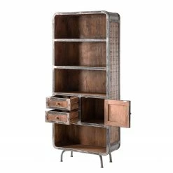 Ars manufacti Regal Wharton II - Akazie teilmassiv / Stahl -Wohnzimmermöbel boutique en ligne regal wharton ii mango teilmassiv stahl 5212244