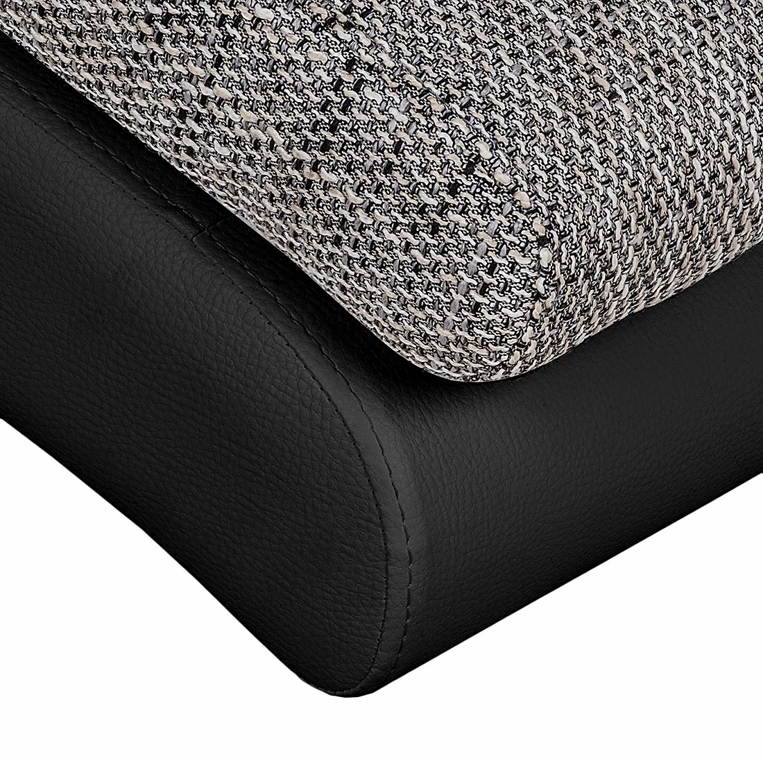 Re:concept Relaxliege Carson - Kunstleder Schwarz/Strukturstoff Hellgrau 10 Re:concept Relaxliege Carson - Kunstleder Schwarz/Strukturstoff Hellgrau – Bild 10