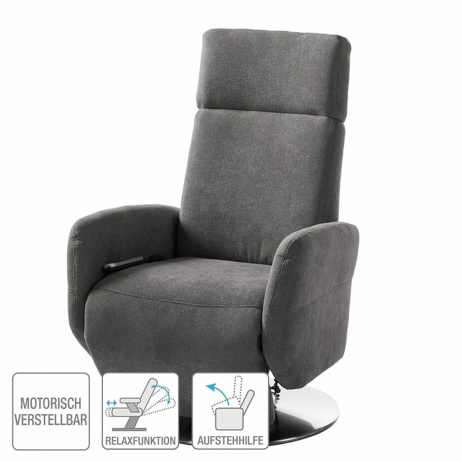 Fredriks Relaxsessel Biar - Strukturstoff 2 Fredriks Relaxsessel Biar - Strukturstoff – Bild 2