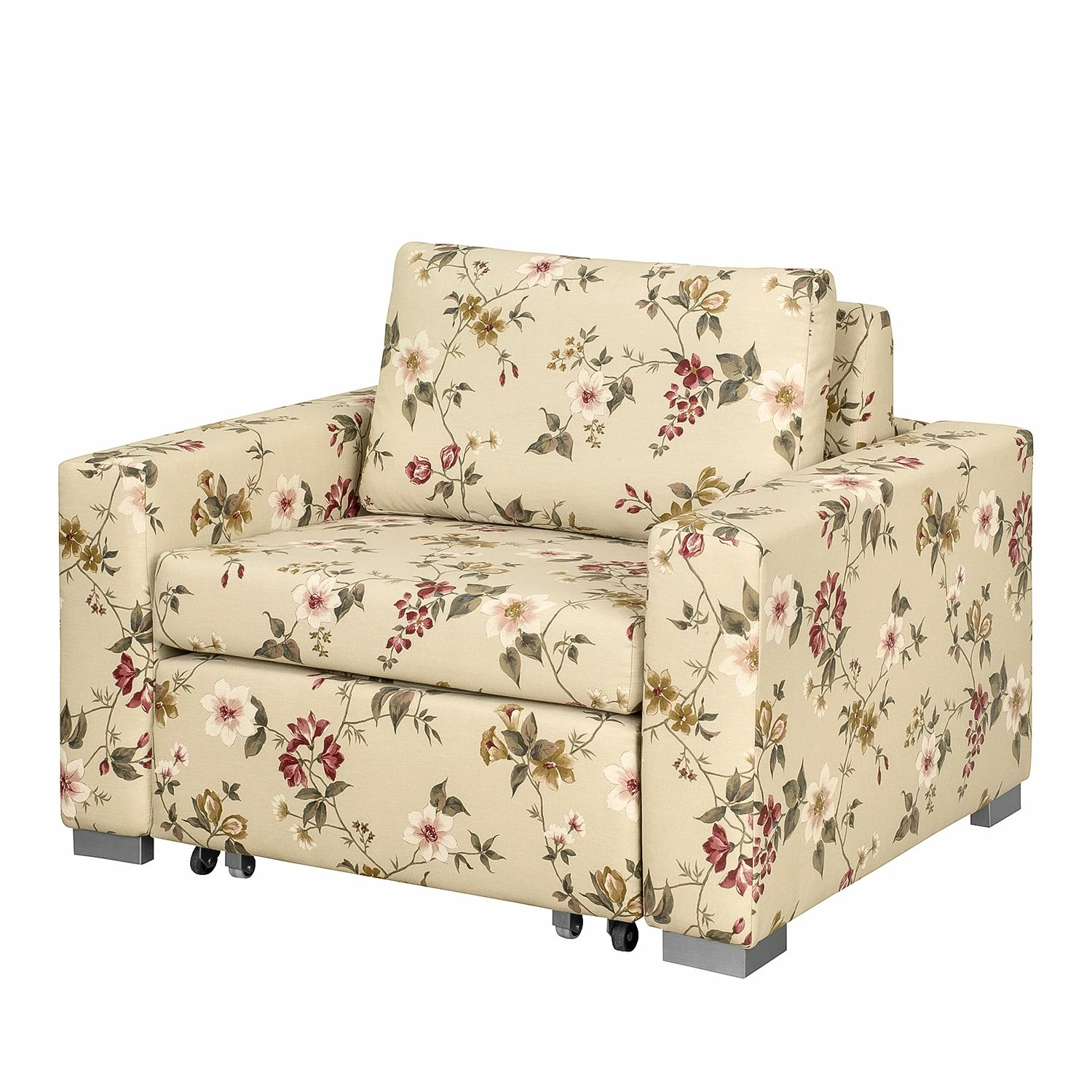 Mooved Schlafsessel Latina VI - Flachgewebe - Braun / Rot 1 Mooved Schlafsessel Latina VI - Flachgewebe - Braun / Rot