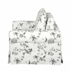 Mooved Schlafsessel Latina VII Flachgewebe - Weiß / Grau -Wohnzimmermöbel boutique en ligne schlafsessel lepe gebluemt weiss grau 4134132