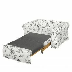 Mooved Schlafsessel Latina VII Flachgewebe - Weiß / Grau -Wohnzimmermöbel boutique en ligne schlafsessel lepe gebluemt weiss grau 4134144