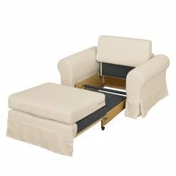 Mooved Schlafsessel Latina XIII Webstoff - Porzellanweiß -Wohnzimmermöbel boutique en ligne schlafsessel salir webstoff prozellanweiss 4181324