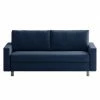 Chillout by Franz Fertig Schlafsofa Aura Webstoff - Blau - Breite: 176 cm