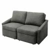 Modoform Boxspring-Schlafsofa Befasy Webstoff - Grau