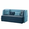 Mørteens Schlafsofa Divri Webstoff - Marineblau / Aqua