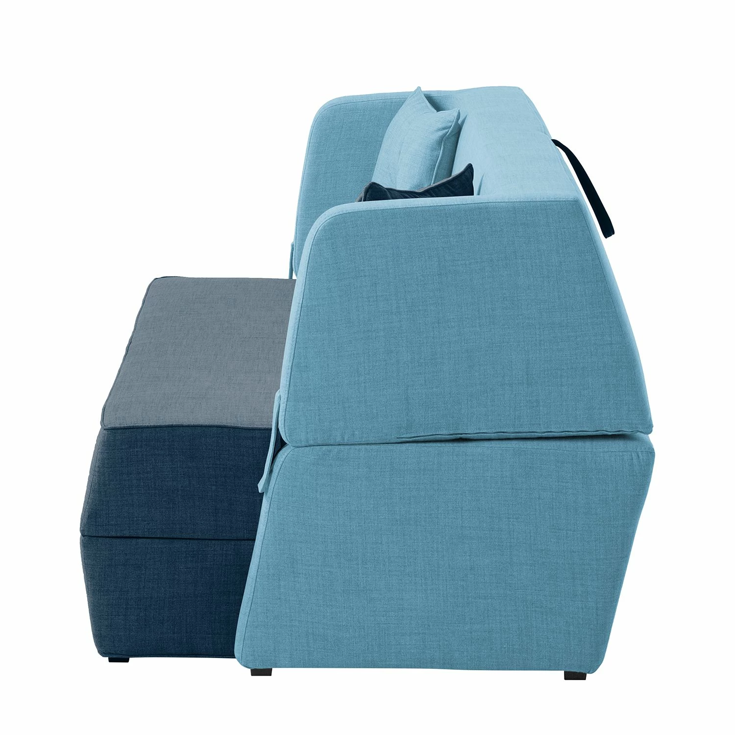 Mørteens Schlafsofa Divri Webstoff - Marineblau / Aqua 8 Mørteens Schlafsofa Divri Webstoff - Marineblau / Aqua – Bild 8