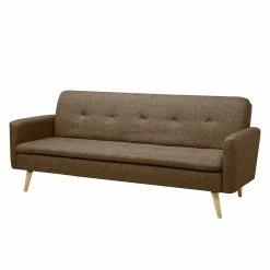 Mørteens Schlafsofa Daru III - Flachgewebe - Nougat