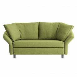 Chillout by Franz Fertig Schlafsofa Florenz Webstoff - Grün - Breite: 176 cm