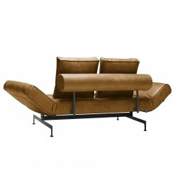 Innovation Möbel Schlafsofa Ghia Laser Legs Webstoff - Echtleder Look: 551 Brown Fanual -Wohnzimmermöbel boutique en ligne schlafsofa ghia laser legs webstoff 4578496