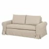 Mooved Schlafsofa Latina XIII Webstoff - Creme - Breite: 165 cm