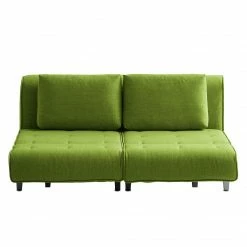 Chillout by Franz Fertig Schlafsofa Leo Webstoff - Grün -Wohnzimmermöbel boutique en ligne schlafsofa leo webstoff gruen 1396430