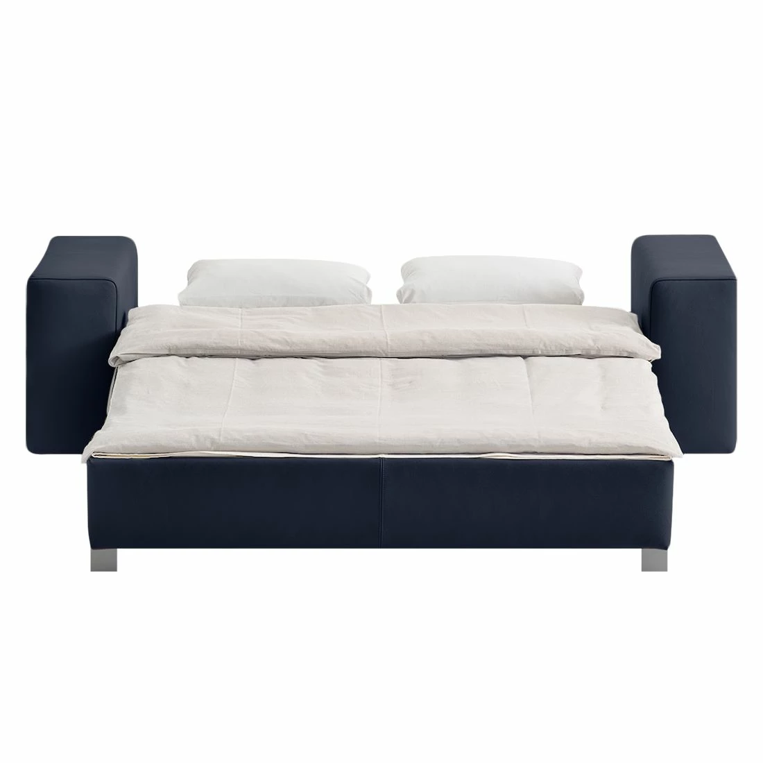 Chillout by Franz Fertig Schlafsofa Plaza Echtleder - Dunkelblau - Breite: 178 cm - Keine Funktion 3 Chillout by Franz Fertig Schlafsofa Plaza Echtleder - Dunkelblau - Breite: 178 cm - Keine Funktion – Bild 3