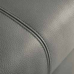 Chillout by Franz Fertig Schlafsofa Plaza Echtleder - Grau - Breite: 228 cm - Keine Funktion -Wohnzimmermöbel boutique en ligne schlafsofa plaza echtleder grau 228 cm gerade armlehnen 1415702