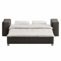 Chillout by Franz Fertig Schlafsofa Plaza Echtleder - Bisonbraun - Breite: 178 cm - Keine Funktion -Wohnzimmermöbel boutique en ligne schlafsofa plaza echtleder kaffeebraun 178 cm gerade armlehnen 1413690