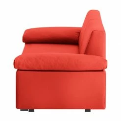 Chillout by Franz Fertig Schlafsofa Plaza Echtleder - Rot - Breite: 222 cm - Armlehne verstellbar -Wohnzimmermöbel boutique en ligne schlafsofa plaza echtleder rot 222 cm abklappbare armlehnen 1415430