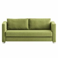 Chillout by Franz Fertig Schlafsofa Randa Webstoff - Grün - Breite: 202 cm