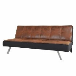 Mooved Schlafsofa Savigna - Antiklederoptik Braun