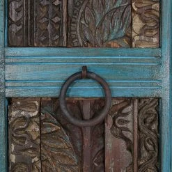 Red Living Schrank Watergate - Mango Massiv & Recycled Altholz - Türkis/Blau -Wohnzimmermöbel boutique en ligne schrank watergate recycled altholz mango massiv 1374463