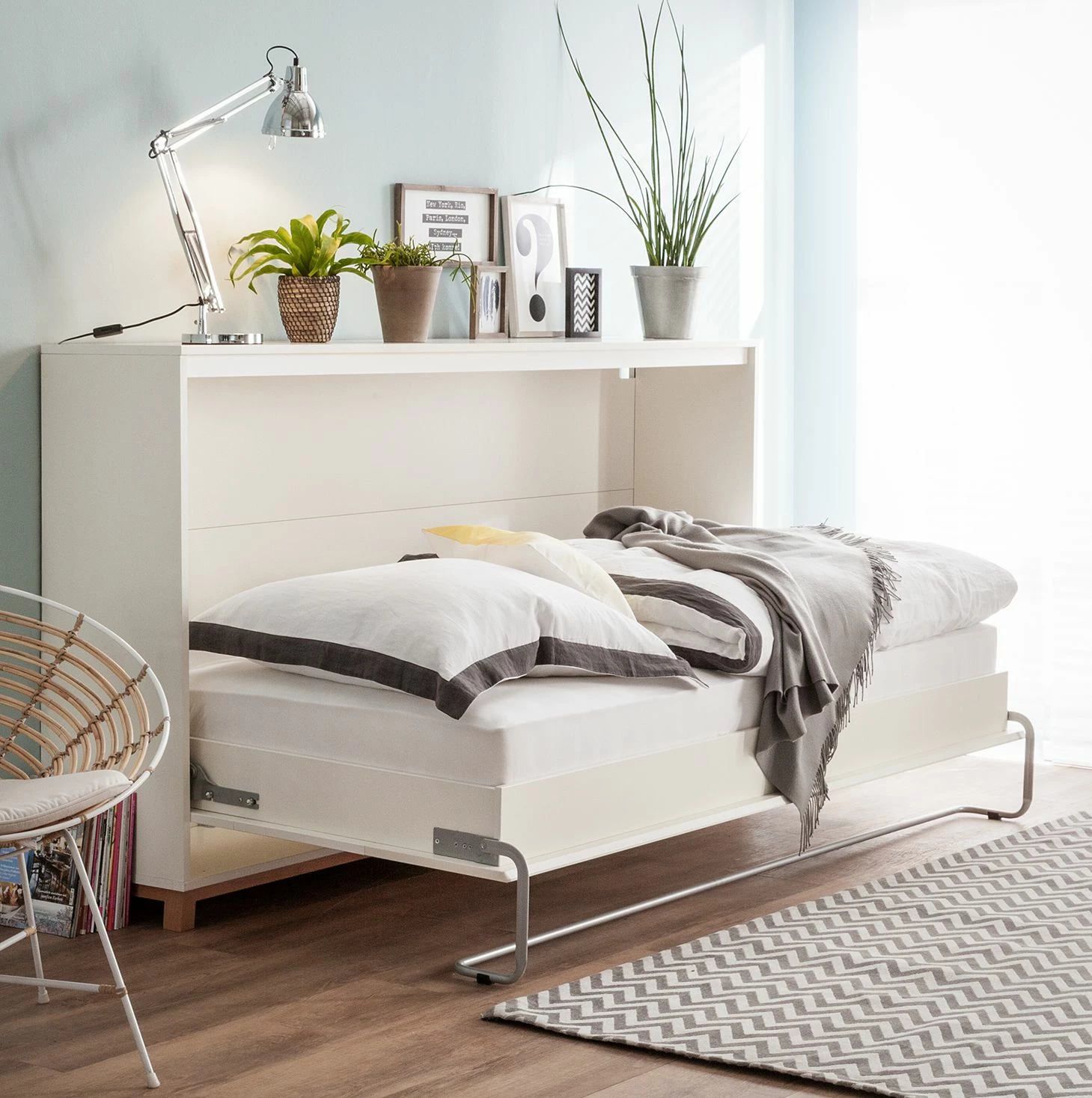 Mørteens Schrankbett Lindholm - 90 x 200cm - Ohne Matratze 1 Mørteens Schrankbett Lindholm - 90 x 200cm - Ohne Matratze