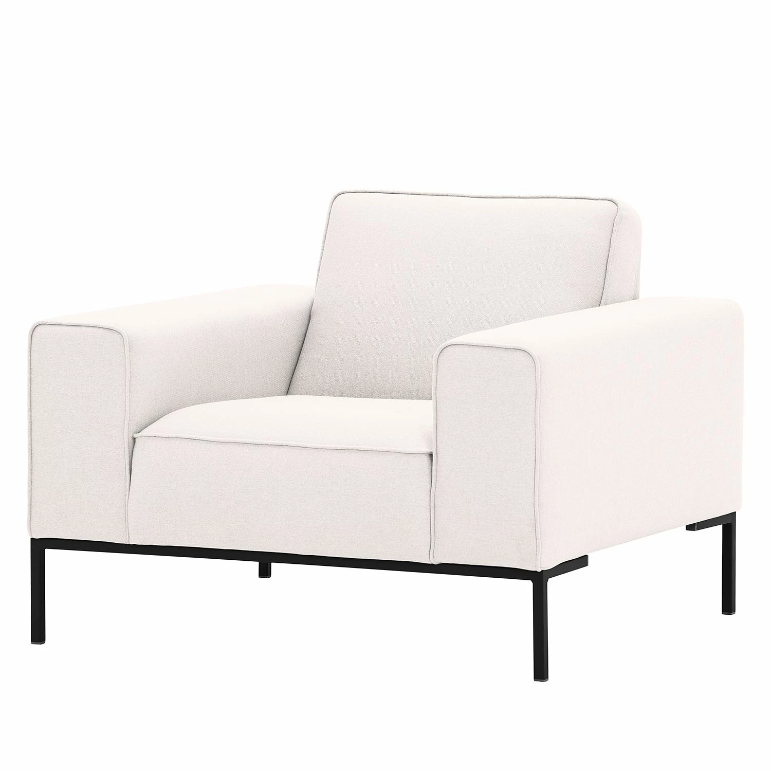 Studio Copenhagen Sessel Ampio Webstoff - Stoff Floreana: Beige - Schwarz 1 Studio Copenhagen Sessel Ampio Webstoff - Stoff Floreana: Beige - Schwarz