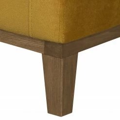 Jack & Alice Sessel Blomma Samt Senfgelb - Nussbaum -Wohnzimmermöbel boutique en ligne sessel blomma samtstoff senfgelb nussbaum 3670865