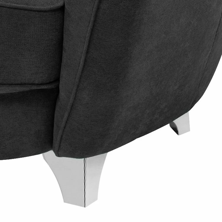 Cotta Sessel Ella Velours - Schwarz 4 Cotta Sessel Ella Velours - Schwarz – Bild 4