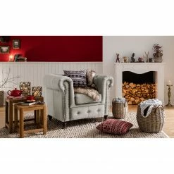 Jack & Alice Sessel Esplanada Samt - Granit -Wohnzimmermöbel boutique en ligne sessel esplanada samt granit 5159628