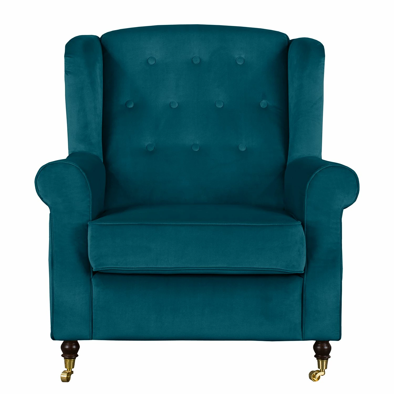 Jack & Alice Ohrensessel Grendon Samt - Petrol 2 Jack & Alice Ohrensessel Grendon Samt - Petrol – Bild 2