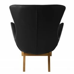 Studio Copenhagen Sessel Hepburn I - Echtleder Neka: Schwarz - Eiche Dunkel -Wohnzimmermöbel boutique en ligne sessel hepburn echtleder echtleder neka schwarz 5024160