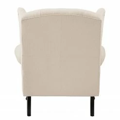 Maison Belfort Ohrensessel Miscol - Beige - Mit Hocker -Wohnzimmermöbel boutique en ligne sessel miscol webstoff mit hocker beige 4886852