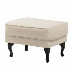 Maison Belfort Ohrensessel Miscol - Beige - Mit Hocker -Wohnzimmermöbel boutique en ligne sessel miscol webstoff mit hocker beige 4886856