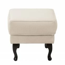 Maison Belfort Ohrensessel Miscol - Beige - Mit Hocker -Wohnzimmermöbel boutique en ligne sessel miscol webstoff mit hocker beige 4886864