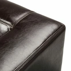 Maison Belfort Sessel Nespolo - Bycast-Echtleder Dunkelbraun -Wohnzimmermöbel boutique en ligne sessel nespolo echtleder dunkelbraun 1331131