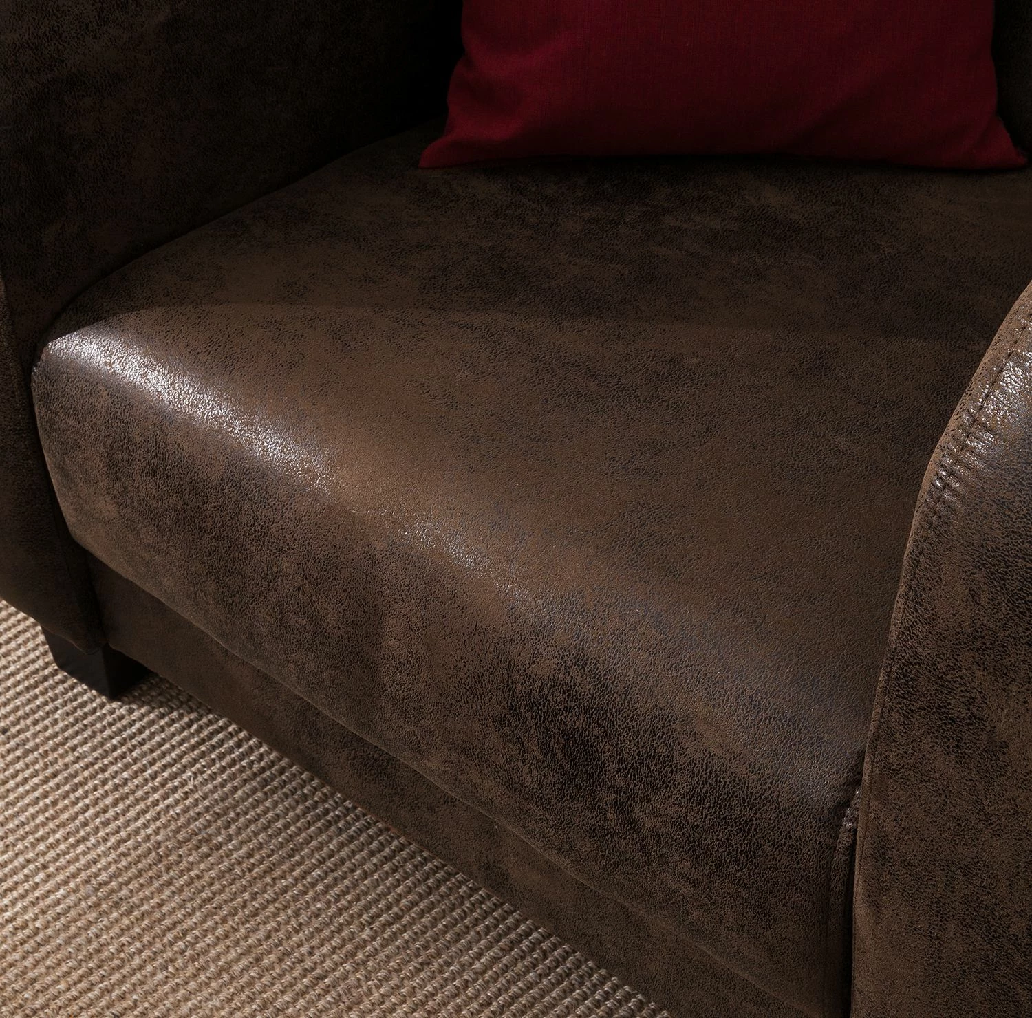 Ars manufacti Sessel Tullow - Antiklederoptik - Dunkelbraun 8 Ars manufacti Sessel Tullow - Antiklederoptik - Dunkelbraun – Bild 8