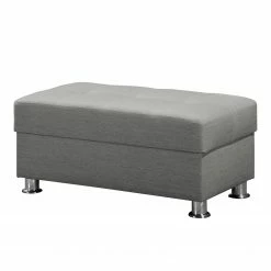 Sessel Upwell - Platin - Mit Hocker 13 Sessel Upwell - Platin - Mit Hocker -Wohnzimmermöbel boutique en ligne sessel upwell strukturstoff mit hocker platin 5051564