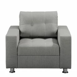 Sessel Upwell - Platin - Mit Hocker 15 Sessel Upwell - Platin - Mit Hocker -Wohnzimmermöbel boutique en ligne sessel upwell strukturstoff mit hocker platin 5051568