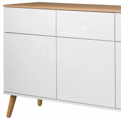 Tenzo Sideboard Dot II - Weiß -Wohnzimmermöbel boutique en ligne sideboard dot ii eiche teilmassiv weiss 4148704