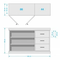 Ars manufacti Sideboard Hunter - Mango massiv / Metall - Mango / Blaugrau -Wohnzimmermöbel boutique en ligne sideboard hunter mango massiv metall mango blaugrau 5018748