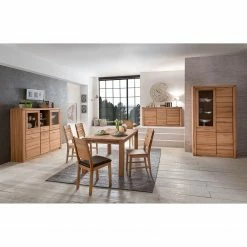 Ars Natura Sideboard Lombok - Teilmassiv -Wohnzimmermöbel boutique en ligne sideboard lombok teilmassiv kernbuche 5004212 1