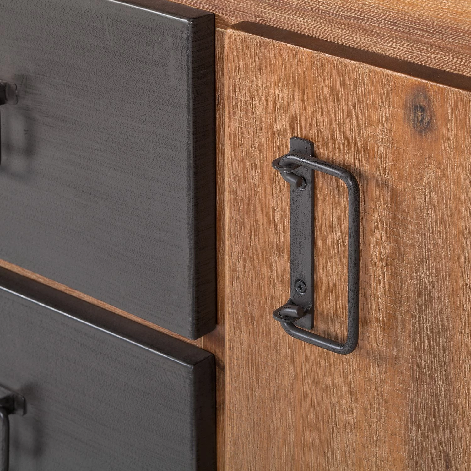 Ars manufacti Sideboard Manchester II - Akazie teilmassiv / Metall - Akazie / Anthrazit 8 Ars manufacti Sideboard Manchester II - Akazie teilmassiv / Metall - Akazie / Anthrazit – Bild 8