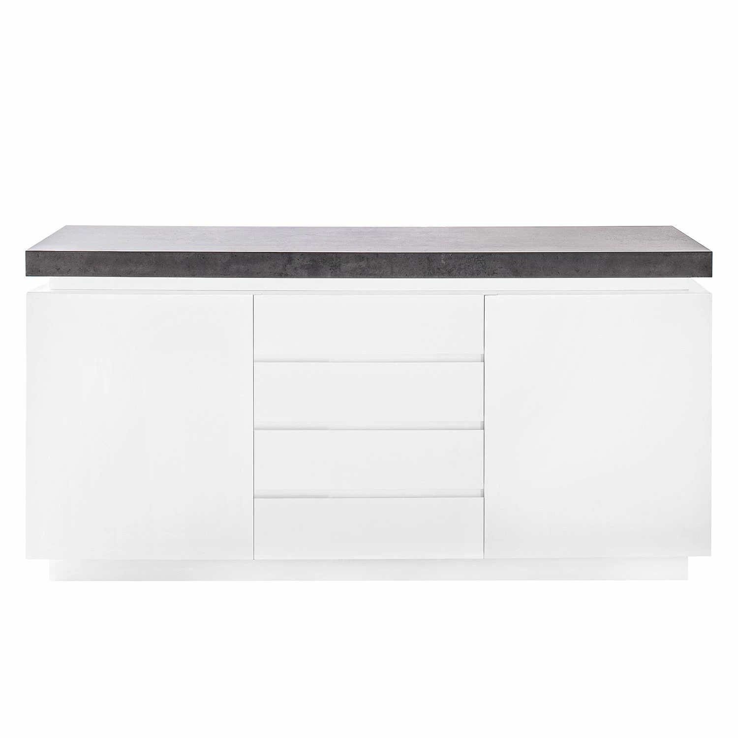 Fredriks Sideboard Namona I - Inkl. Beleuchtung - Weiß / Beton Dekor 3 Fredriks Sideboard Namona I - Inkl. Beleuchtung - Weiß / Beton Dekor – Bild 3